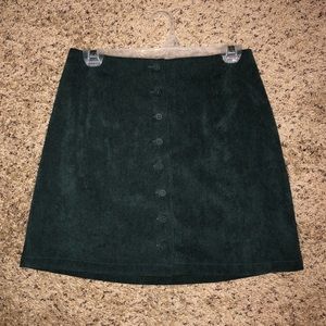Mini corduroy skirt